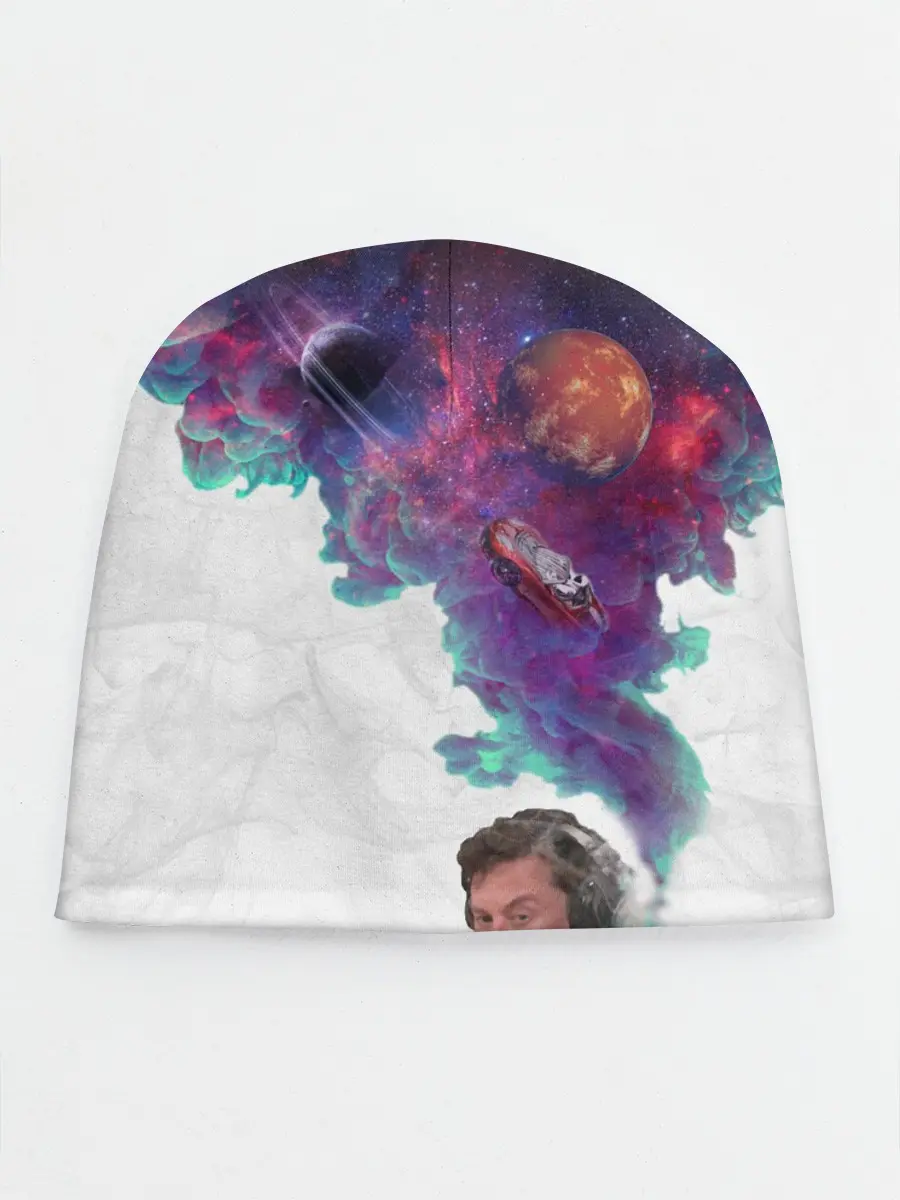 Детская шапка / Илон Маск курит космос