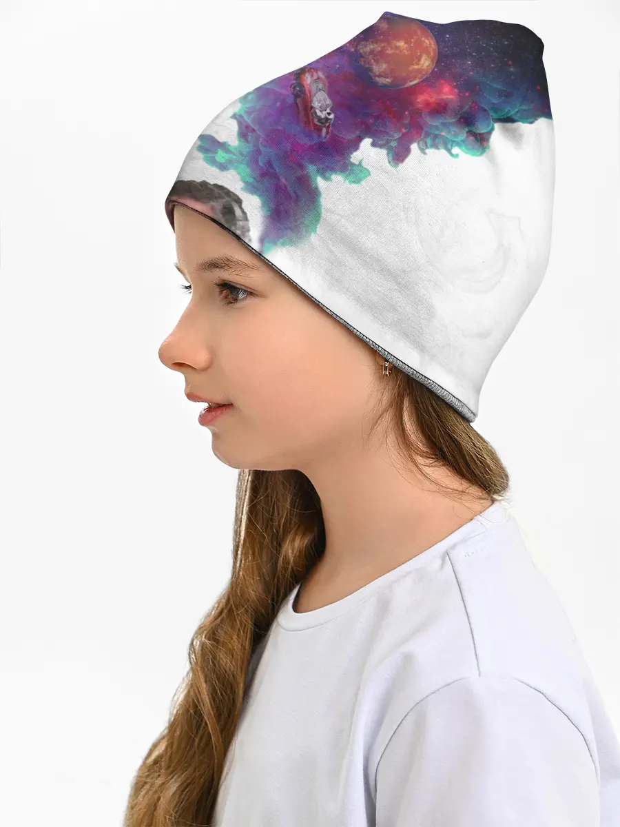 Детская шапка / Илон Маск курит космос