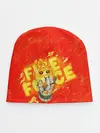 Детская шапка / пламенная бригада пожарных красный фон
