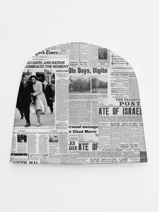 Детская шапка / Газета Newspaper