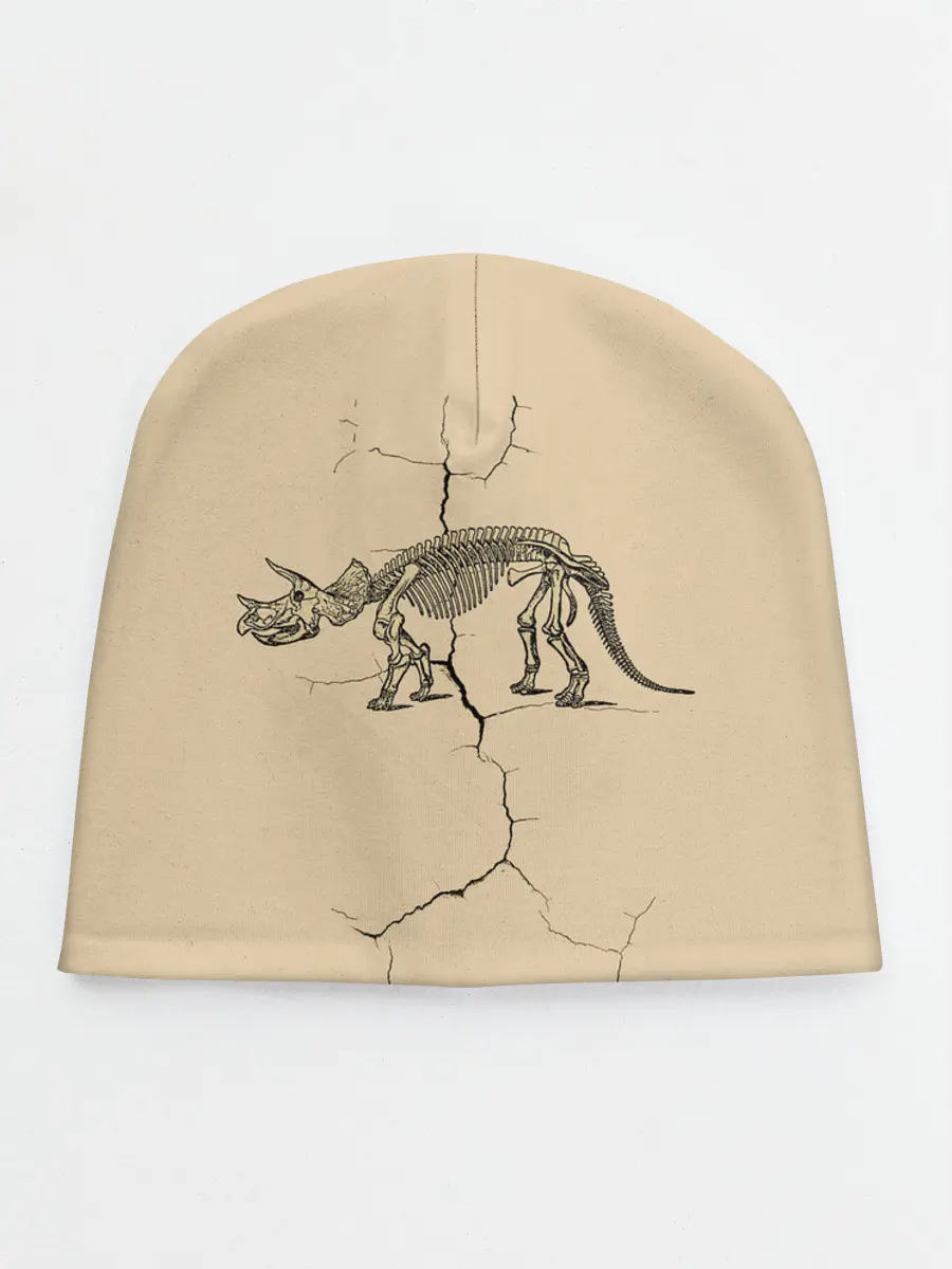 Детская шапка / Triceratops skeleton