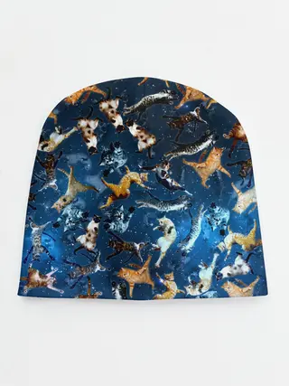 Детская шапка / Космические коты