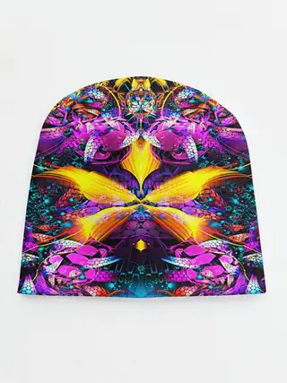 Детская шапка / ФРАКТАЛЬНЫЕ ЦВЕТЫ