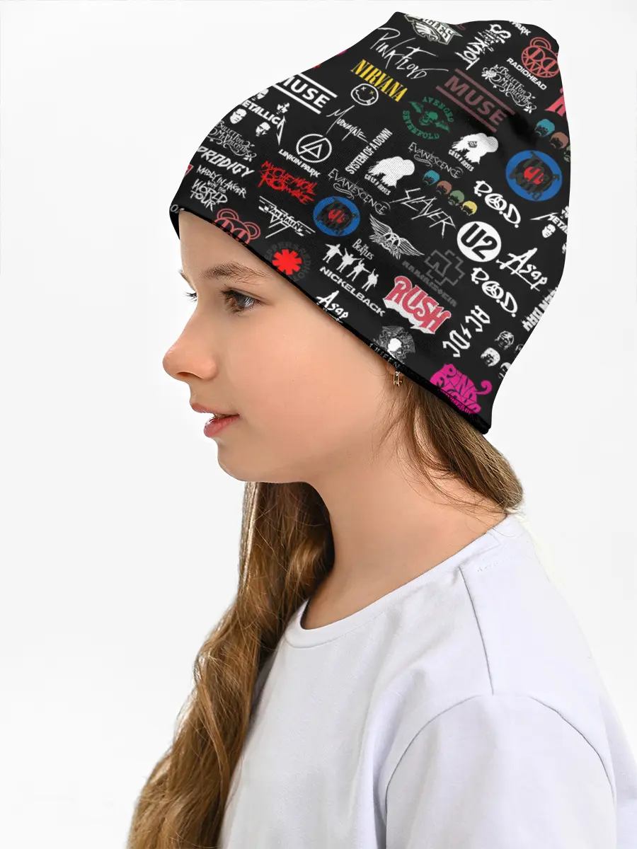 Детская шапка / ЛОГОТИПЫ РОК ГРУПП | PATTERN
