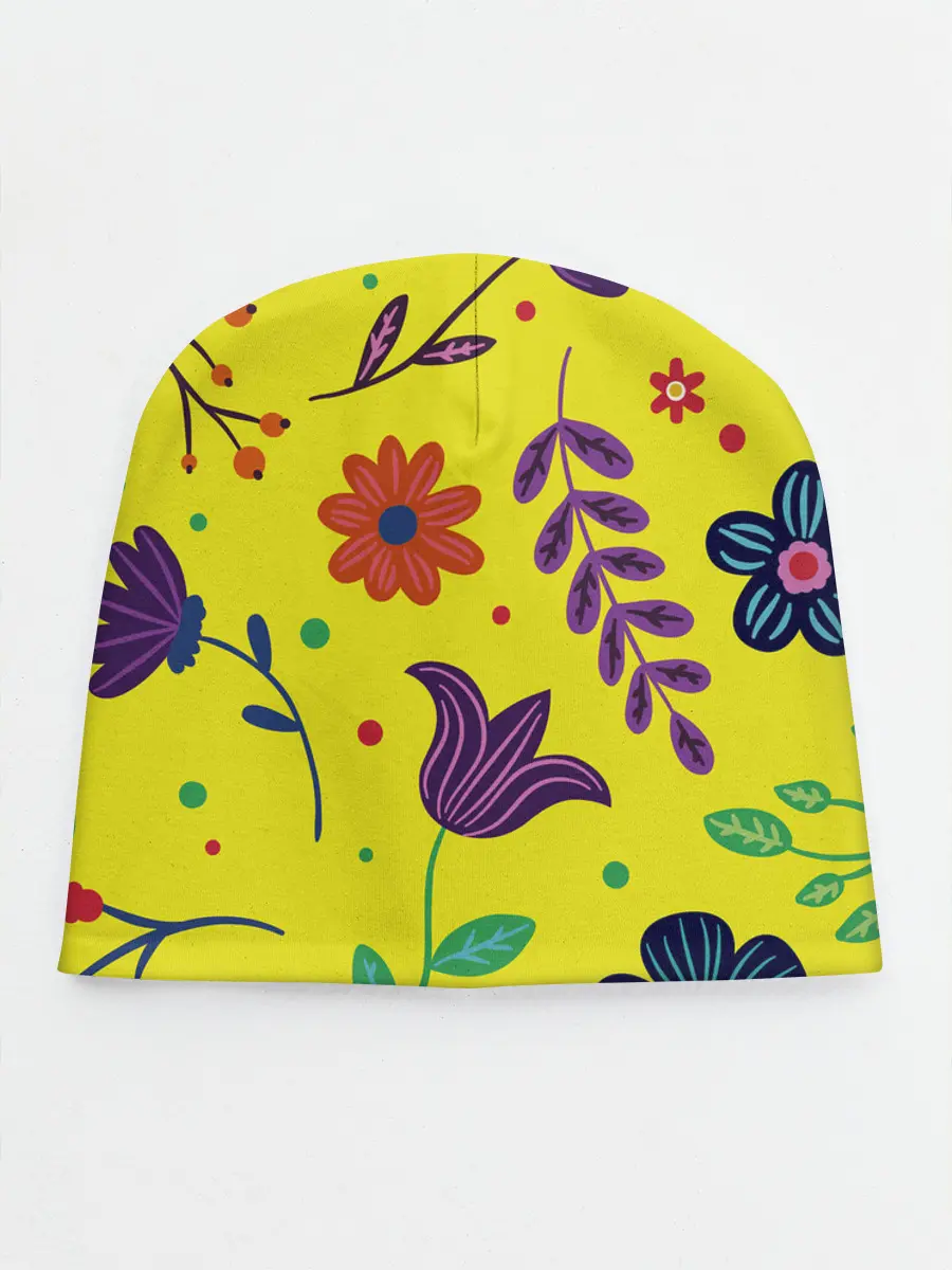 Детская шапка / Цветочный микс