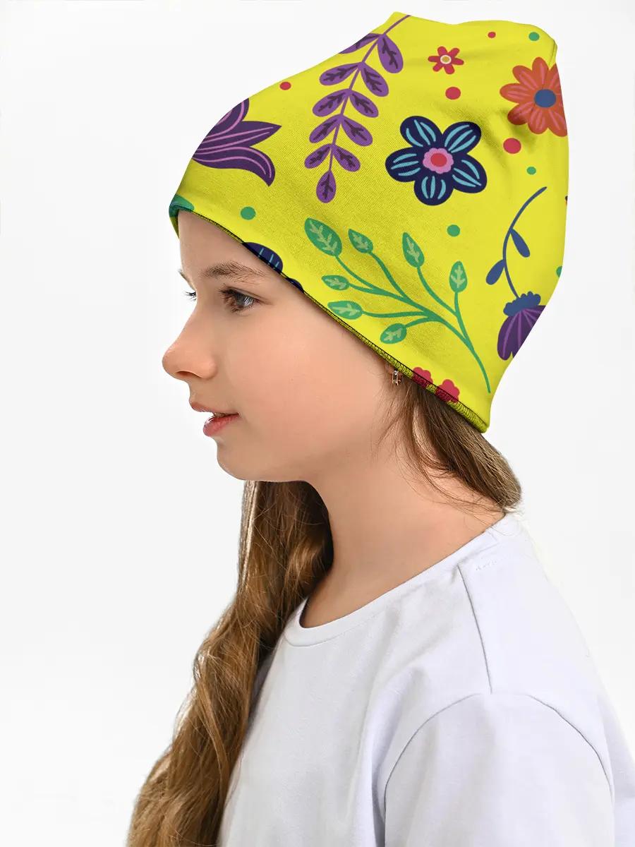 Детская шапка / Цветочный микс