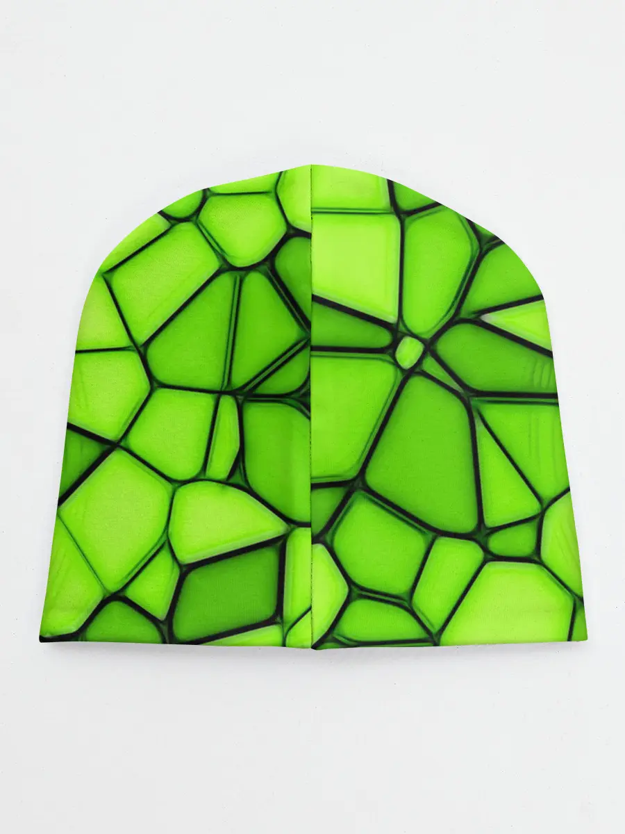 Детская шапка / Зеленая мозаика