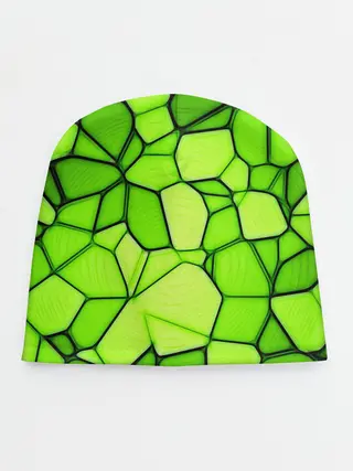Детская шапка / Зеленая мозаика