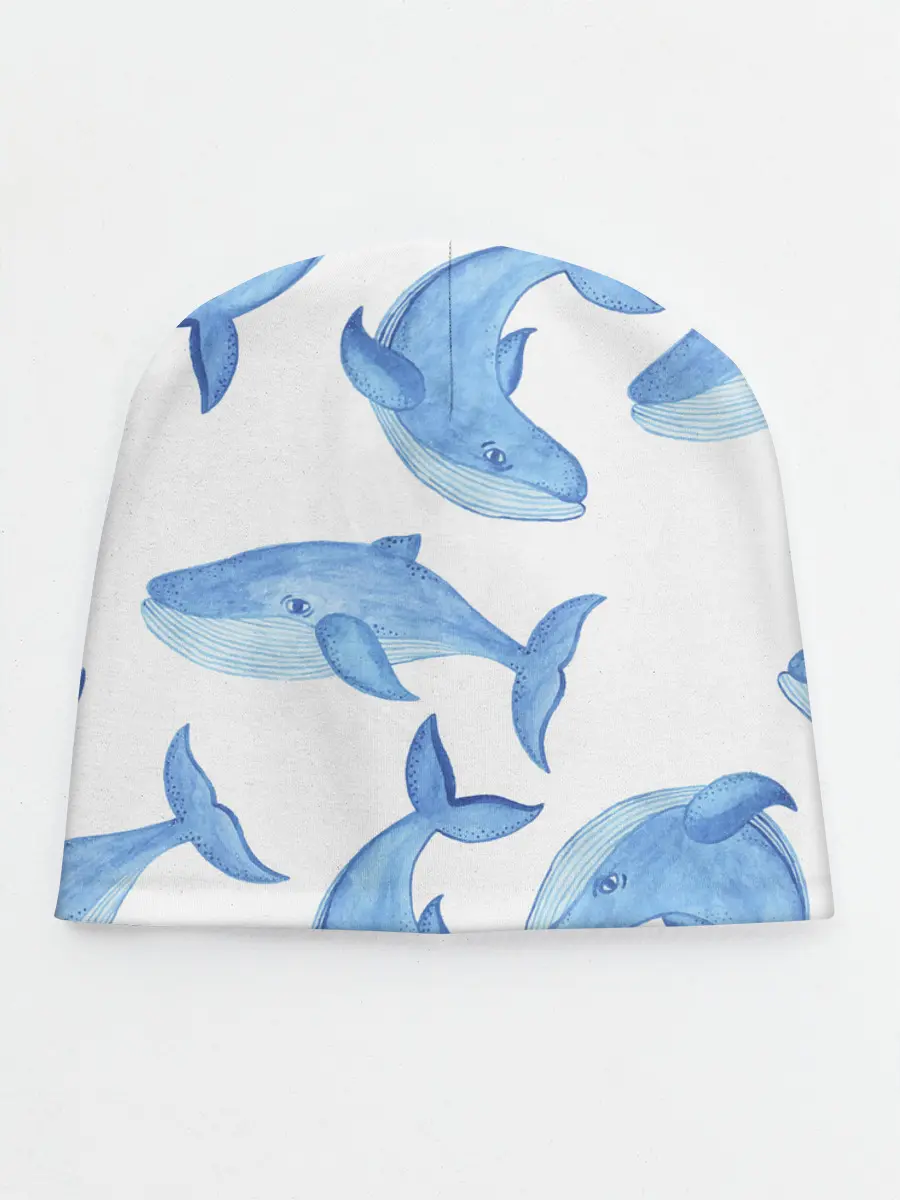 Детская шапка / Косяк китов