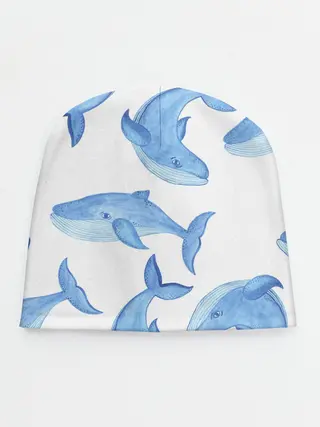 Детская шапка / Косяк китов