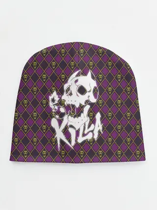 Детская шапка / KILLER QUEEN белая на узоре