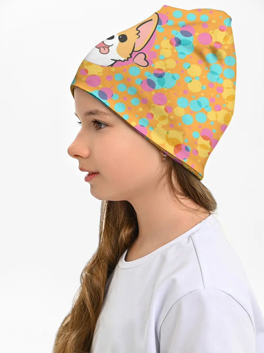 Детская шапка / Милый корги