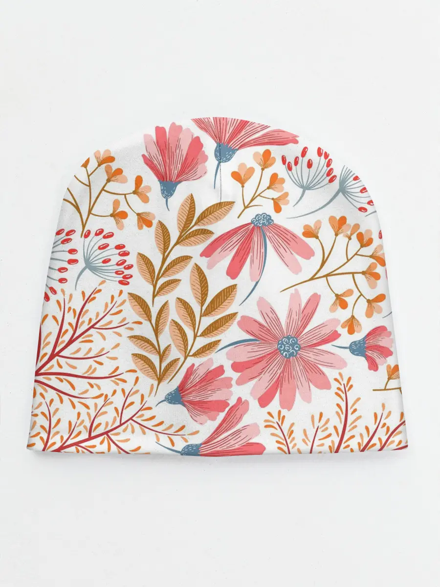 Детская шапка / Цветы