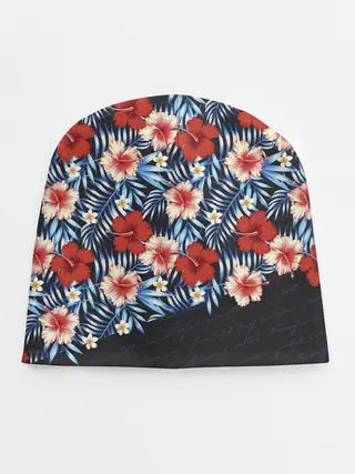 Детская шапка / Flowers with inscriptions