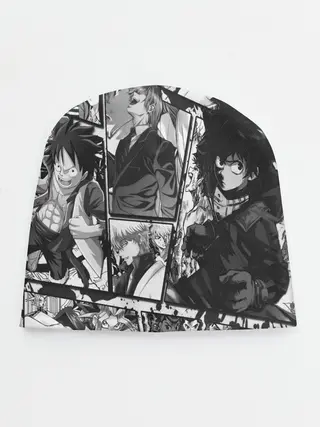 Детская шапка / EPIC MAIN ANIME CHARACTERS 3D! monochome