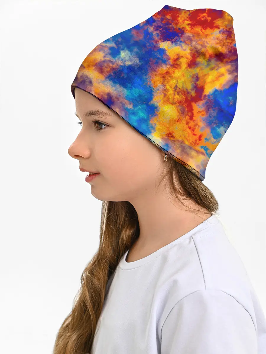 Детская шапка / Огненно-синий полутон