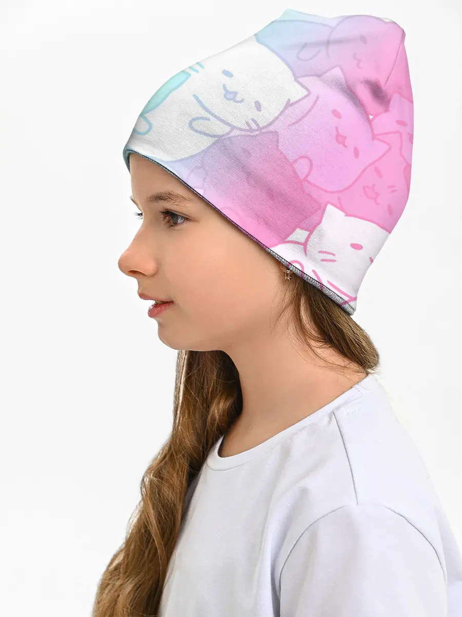 Детская шапка / Котоколлаж 05