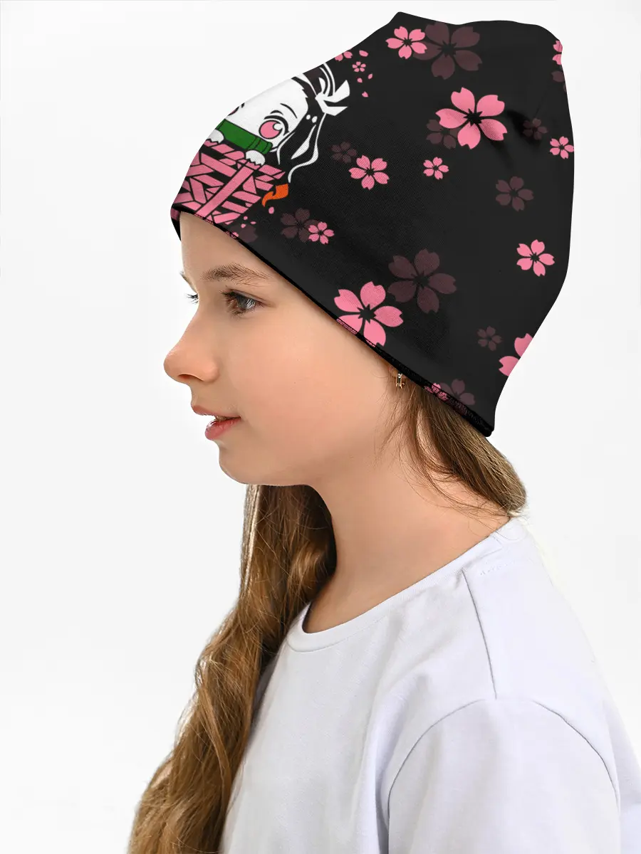 Детская шапка / Надзуко Камадо в цветах