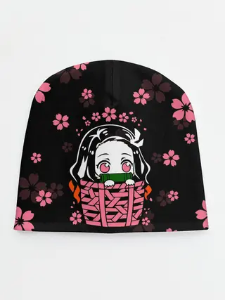 Детская шапка / Надзуко Камадо в цветах