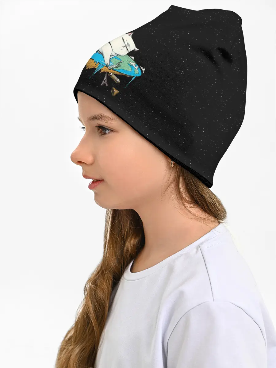 Детская шапка / Flat earth Cat