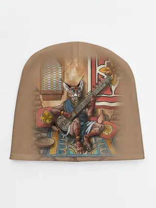 Детская шапка / Кот музыкант #17