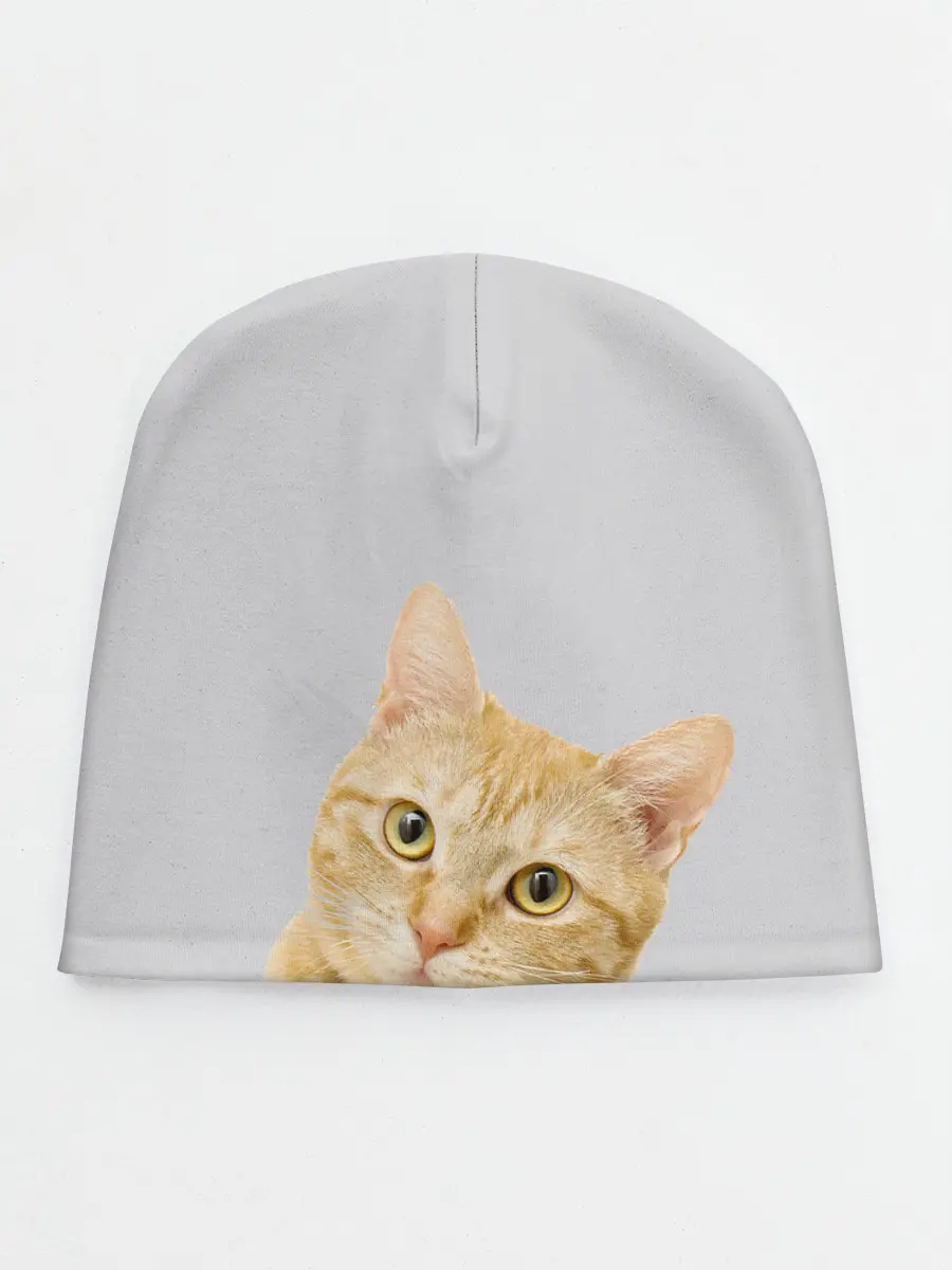 Детская шапка / Рыжий котик