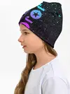 Детская шапка / Star Platina на черном брызги