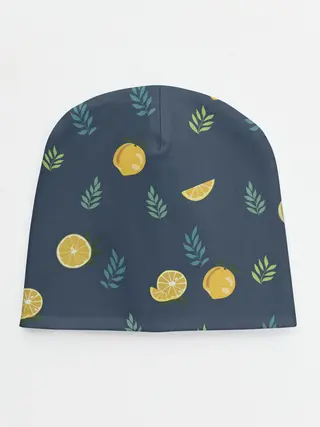 Детская шапка / Лимонный узор