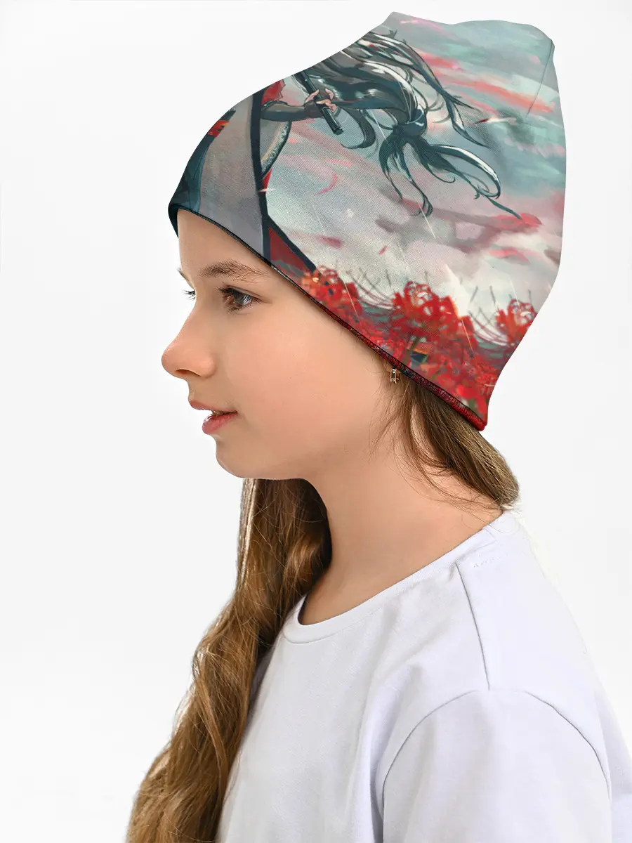 Детская шапка / Azur Lane red flowers