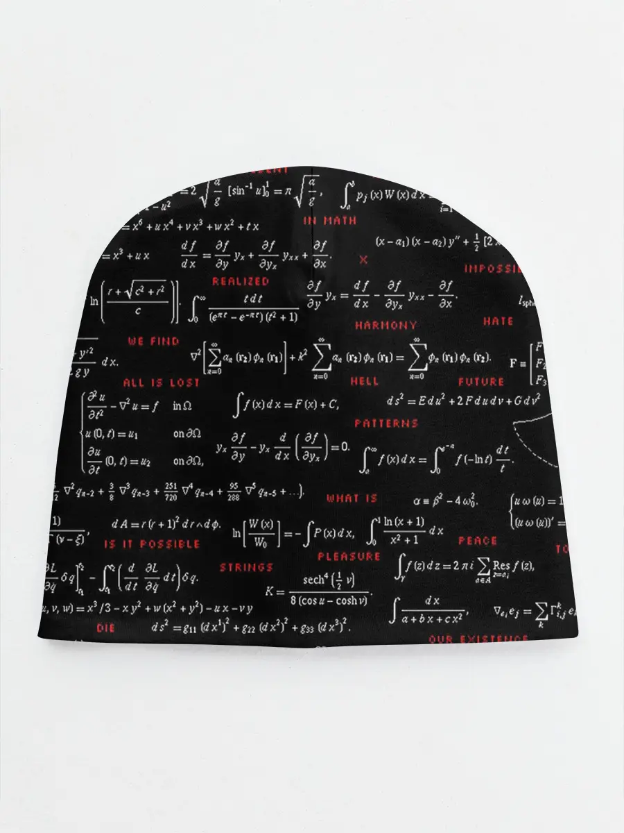 Детская шапка / Математические формулы