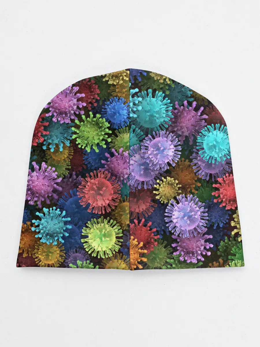 Детская шапка / Разноцветные вирусы