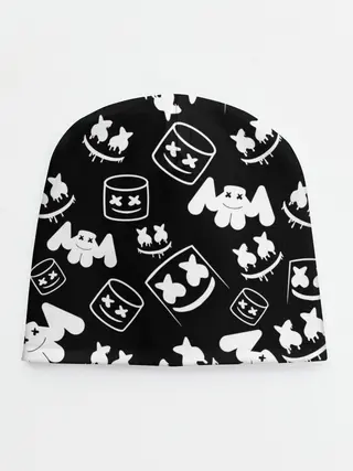 Детская шапка / Marshmello ЧБ