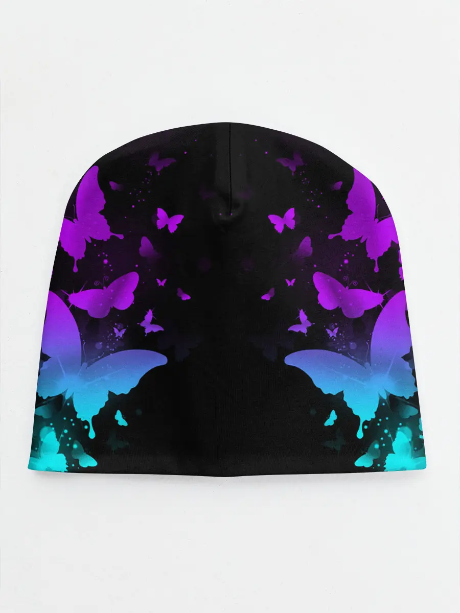 Детская шапка / НЕОНОВЫЕ БАБОЧКИ | NEON BUTTERFLIES