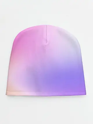 Детская шапка / светлый градиент розовый мода