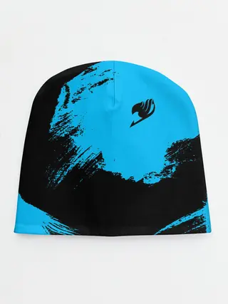 Детская шапка / Хвост Феи синие мазки