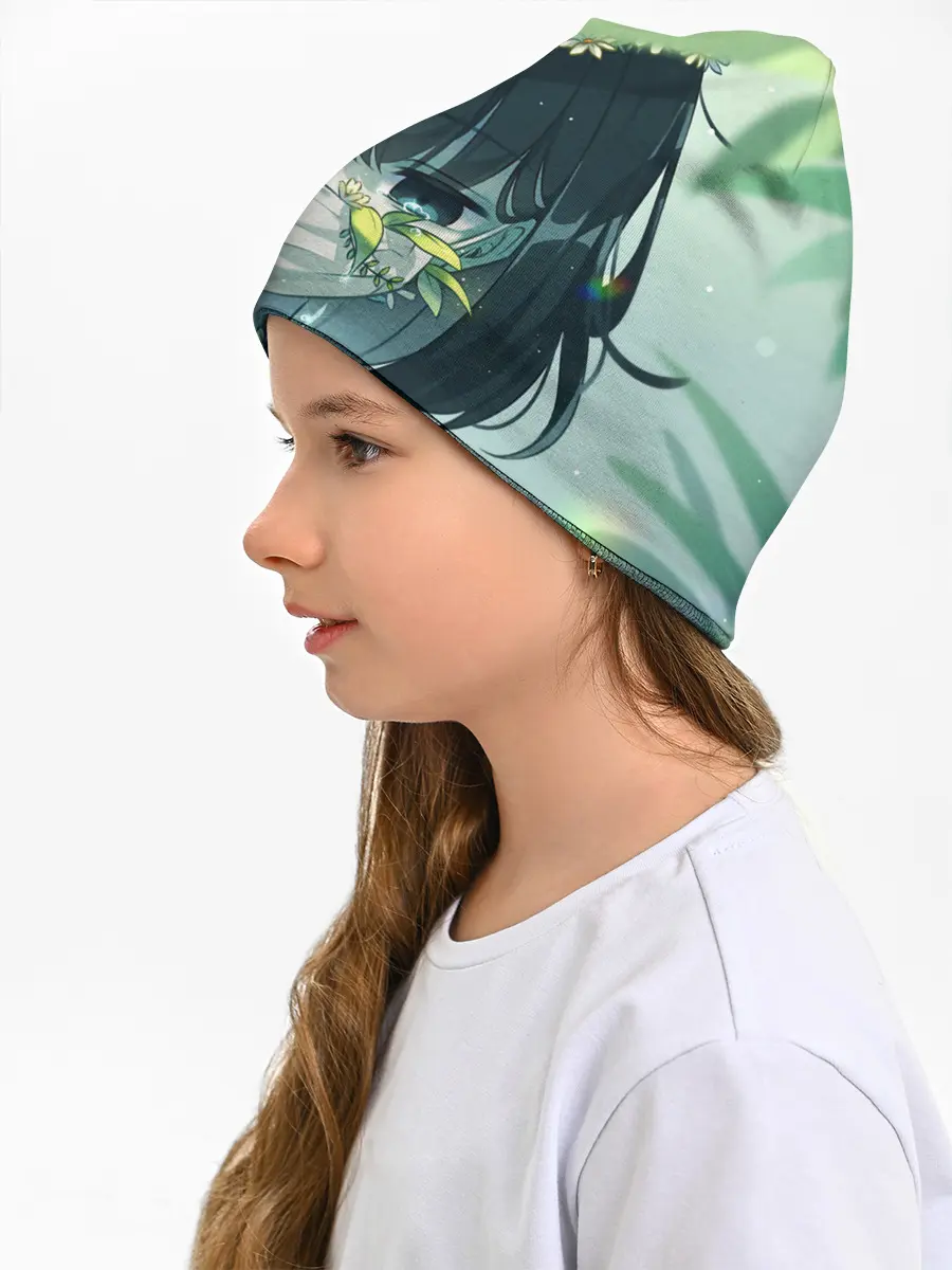 Детская шапка / аниме школьница маска цветы