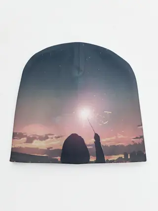 Детская шапка / девушка свечение волшебство