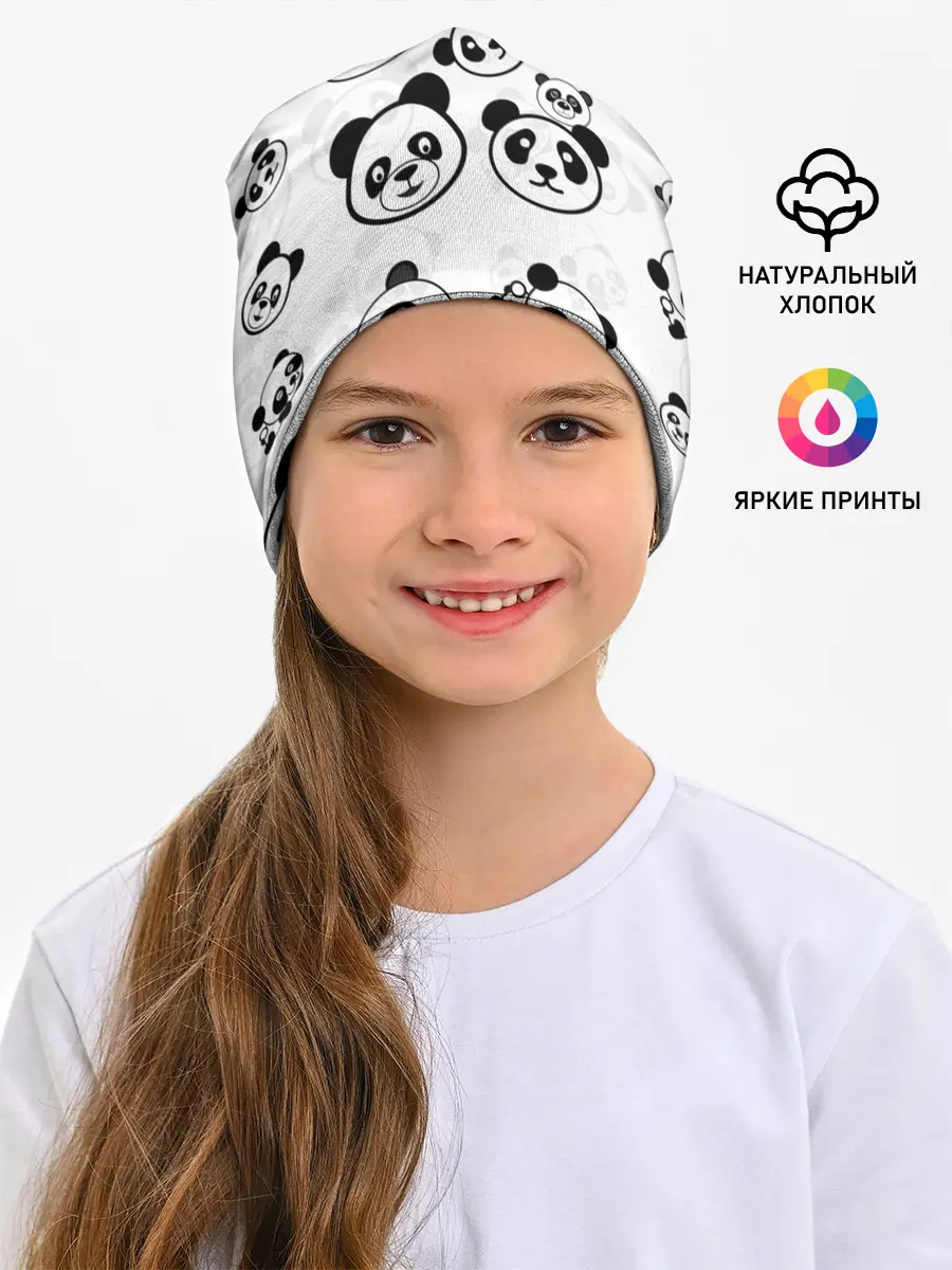Детская шапка / Панды