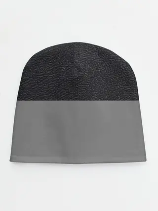 Детская шапка / текстура черная кожа рельеф