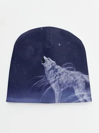 Детская шапка / WOLF WHITE