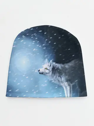 Детская шапка / ВОЛК ЗИМА