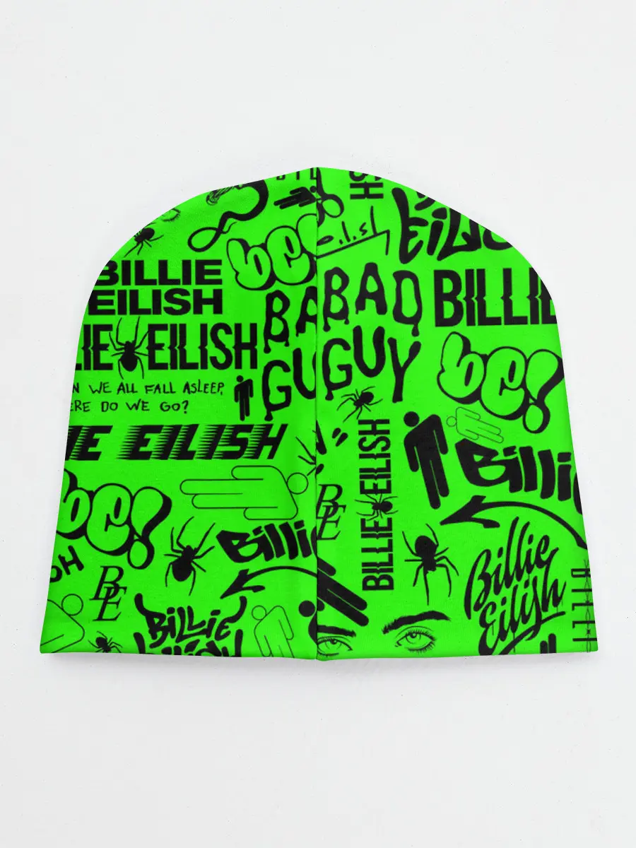 Детская шапка / BILLIE EILISH | БИЛЛИ АЙЛИШ LOGOBOMBING