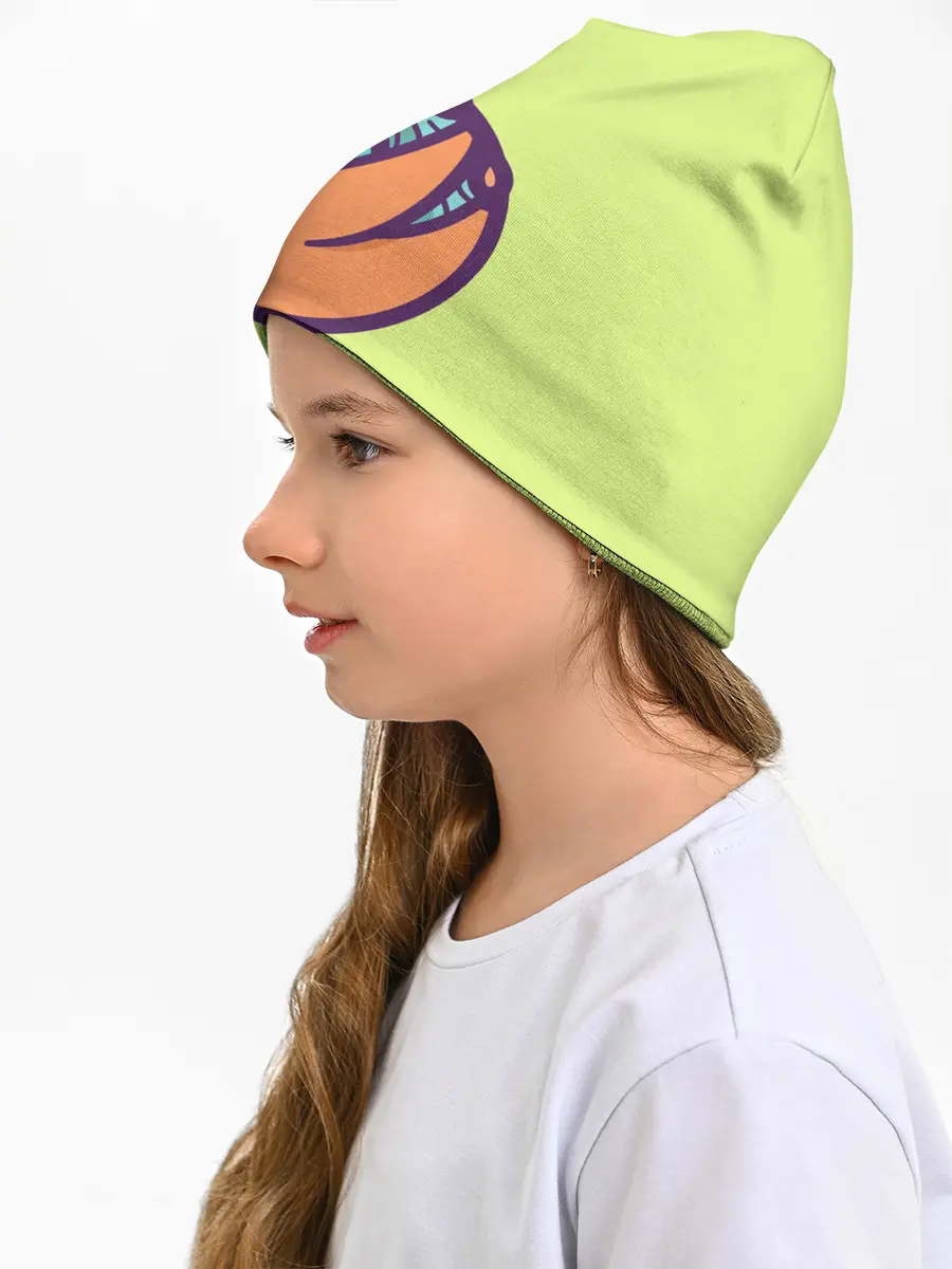 Детская шапка / Ленивец спит на ветке рисунок