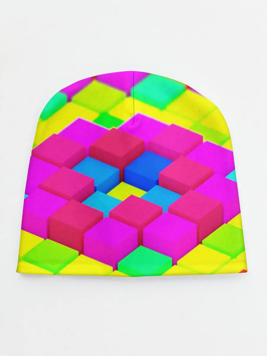 Детская шапка / ЦВЕТНЫЕ КУБИКИ