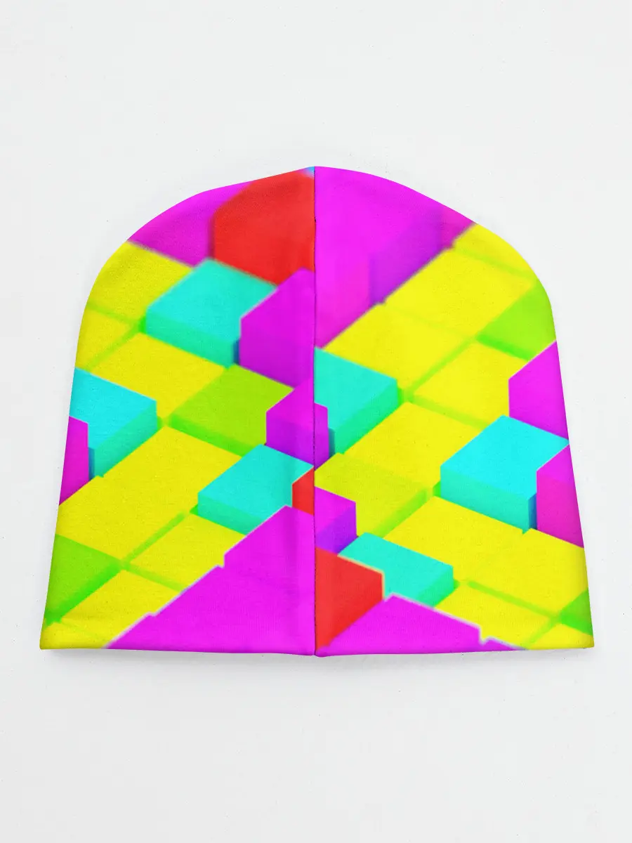 Детская шапка / ЦВЕТНЫЕ КУБИКИ