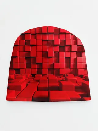 Детская шапка / 3D кубики
