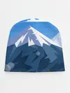 Детская шапка / Горы пейзаж природа вектор