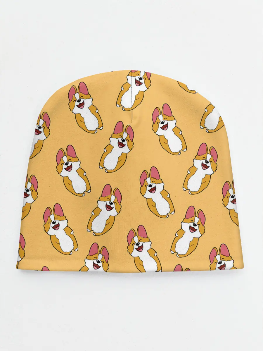 Детская шапка / Радость Корги паттерн