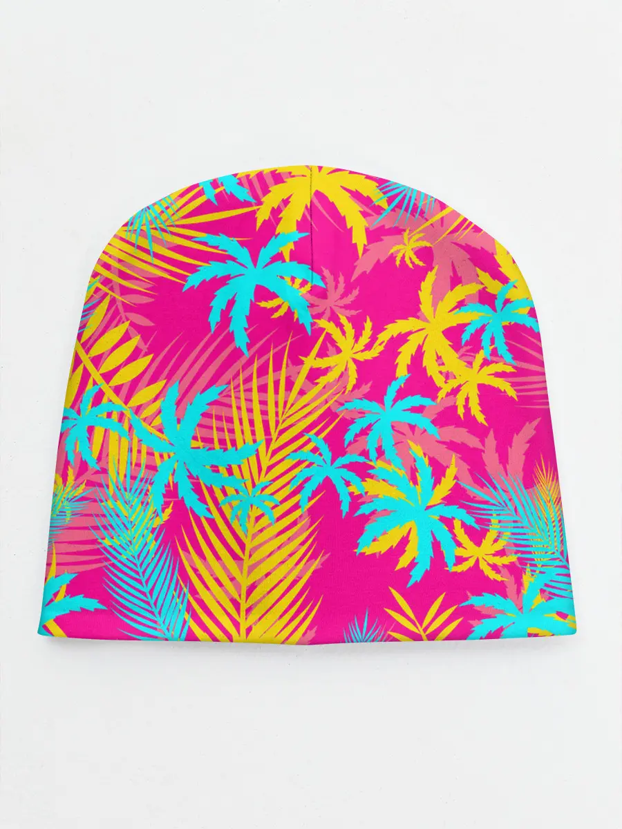 Детская шапка / НЕОНОВЫЕ ПАЛЬМЫ / НЕОН / NEON