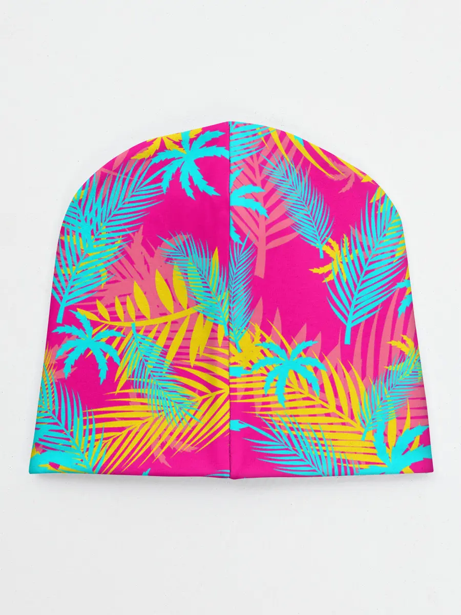 Детская шапка / НЕОНОВЫЕ ПАЛЬМЫ / НЕОН / NEON